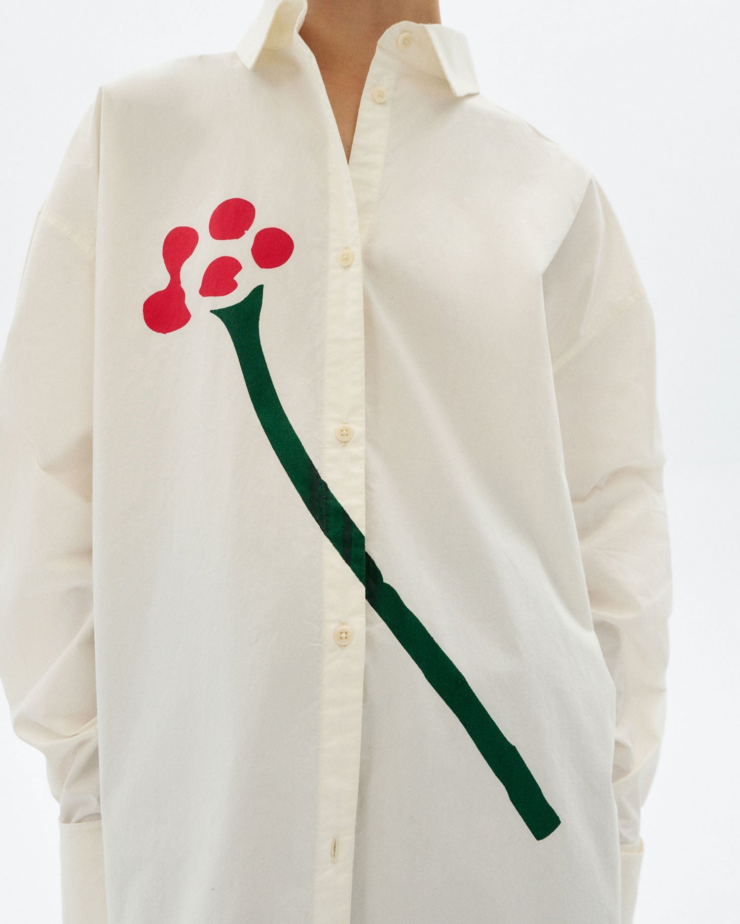 Blusa popelin flower Juana sostenible - 3