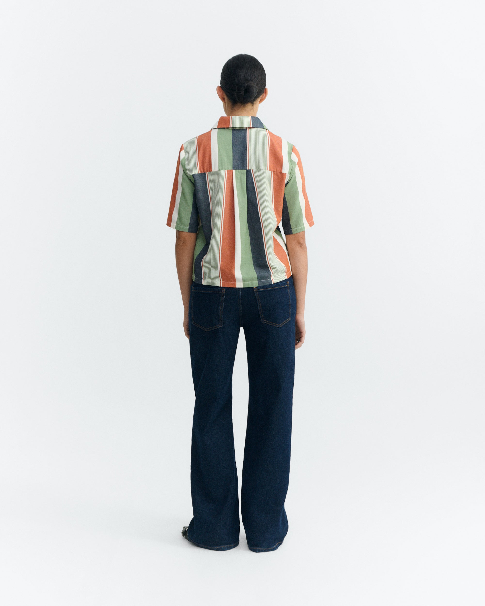 Blusa estampada rayas multicolor Ane sostenible - 5