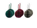 Set Of 6 Christmas Baubles Papier - Multicolored