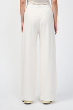 Pantalon Ample À Jambes Larges - Oyster - Femme