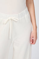 Pantalon Ample À Jambes Larges - Oyster - Femme