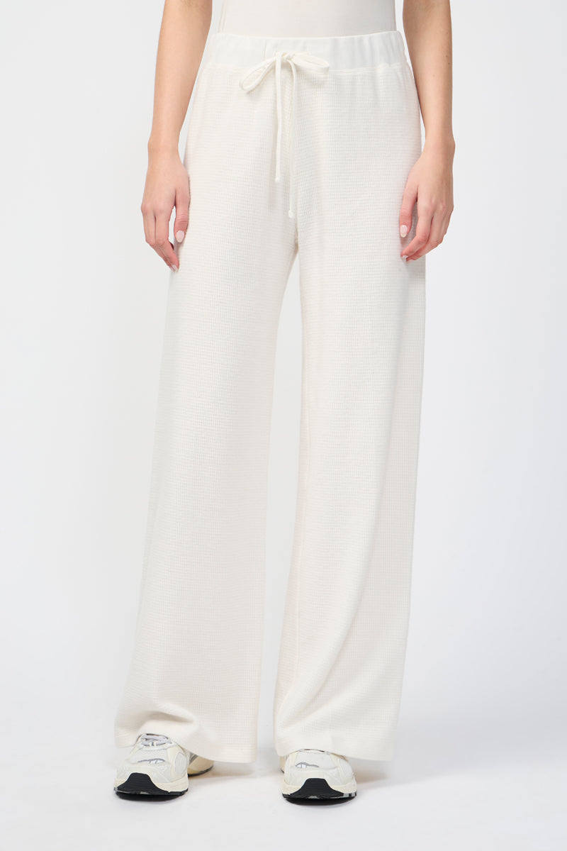 Pantalon Ample À Jambes Larges - Oyster - Femme