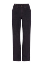 Pantacourt Droit Capri Corduroy - Wine - Femme