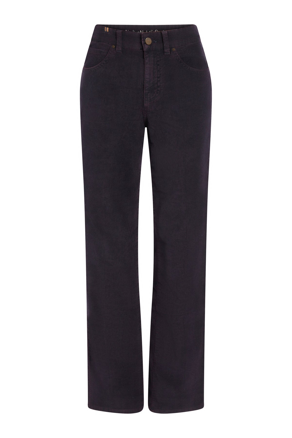 Pantacourt Droit Capri Corduroy - Wine - Femme