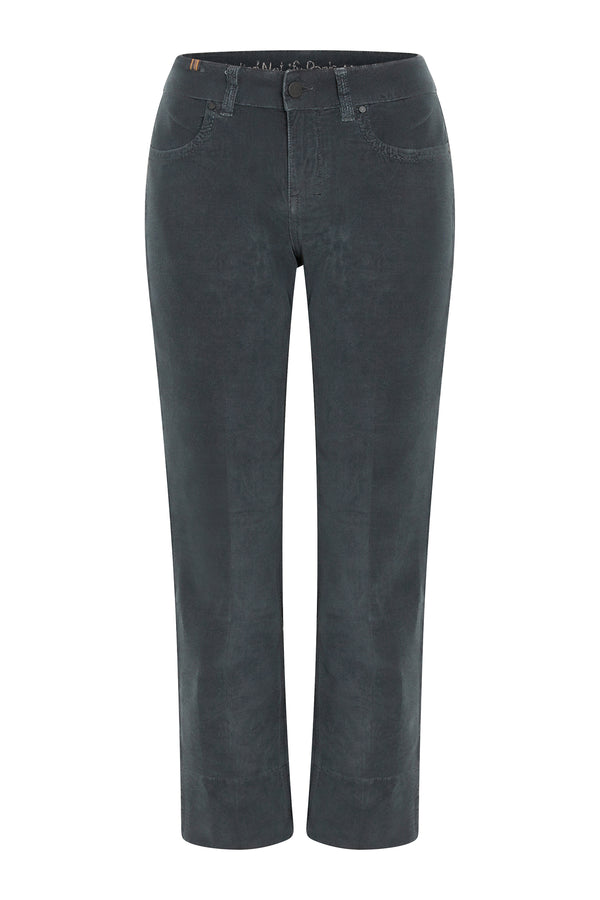 Pantacourt Droit Capri Corduroy - Cobalt - Femme