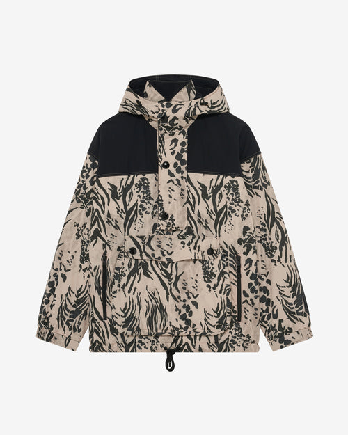 Veste Anorak À Imprimé Zèbre - Ivory