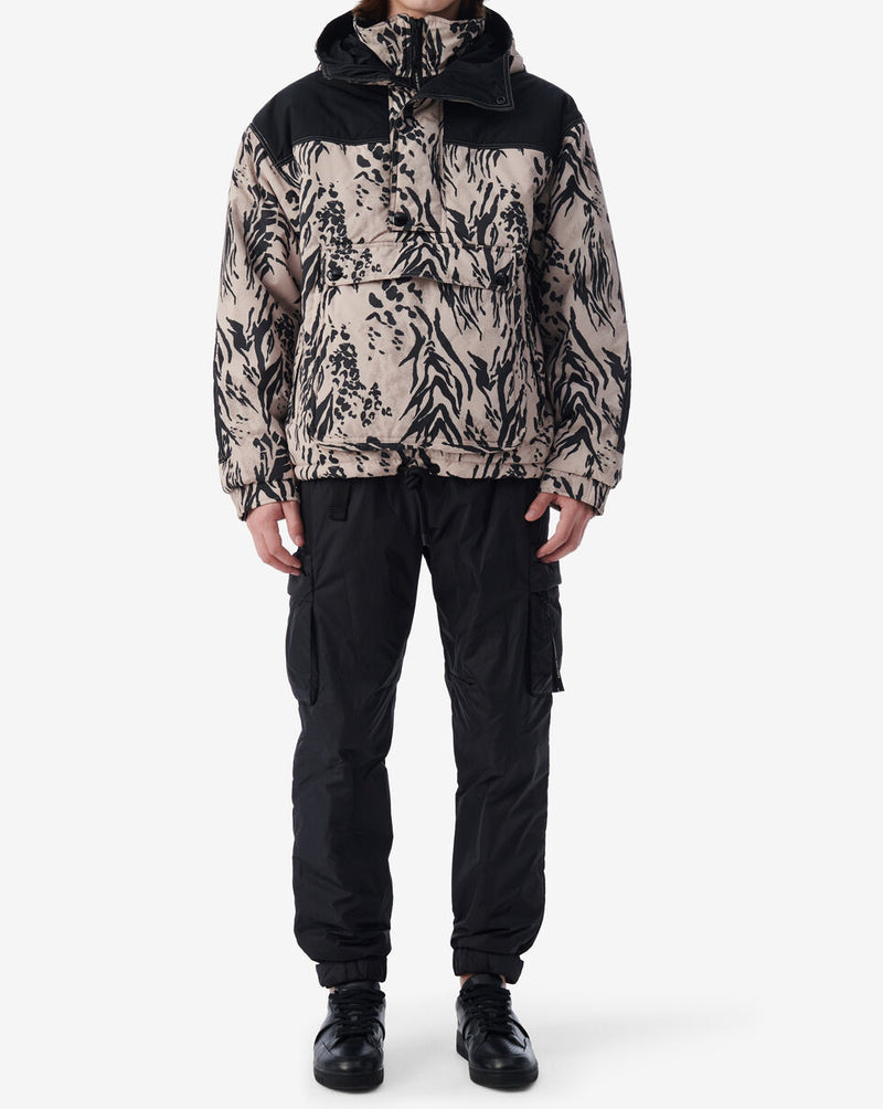 Veste Anorak À Imprimé Zèbre - Ivory