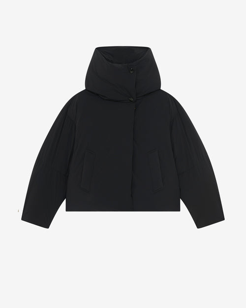 Doudoune Oversize À Capuche - Black