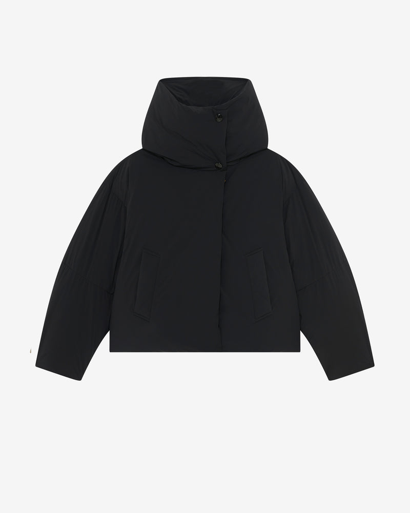 Doudoune Oversize À Capuche - Black