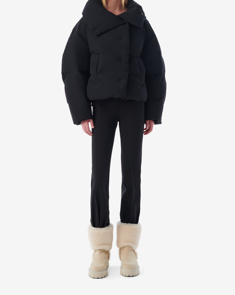 Doudoune Oversize À Capuche - Black