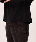 Henley Clean Finish Top - Black - Women