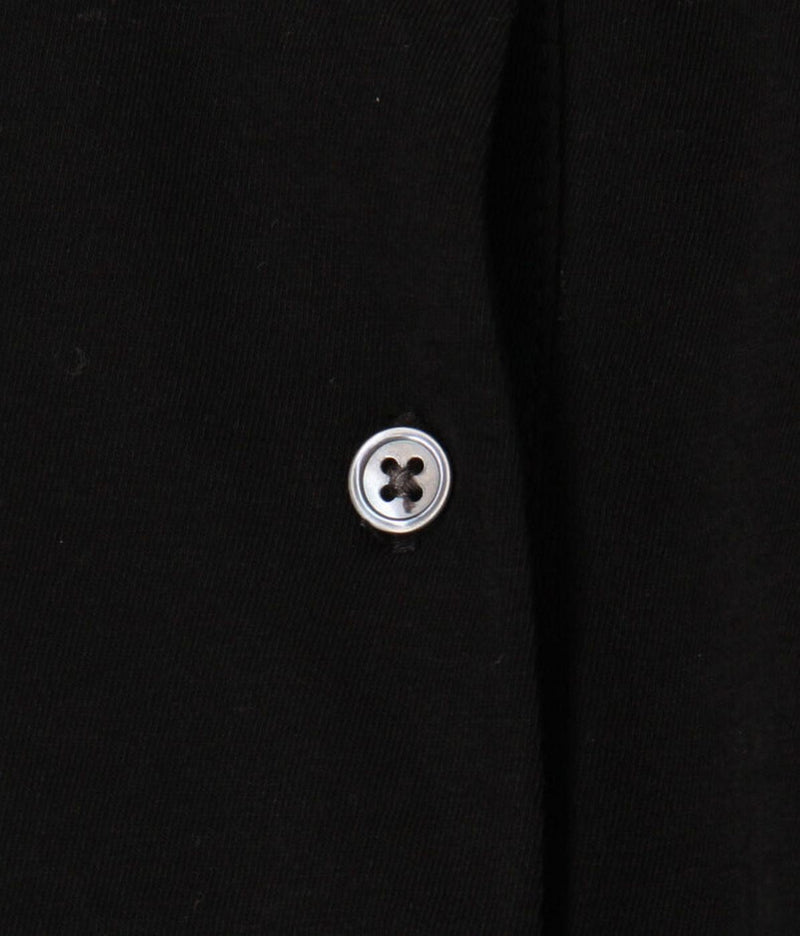 Henley Clean Finish Jersey - Black - Women's