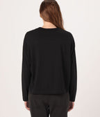 Henley Clean Finish Top - Black - Women