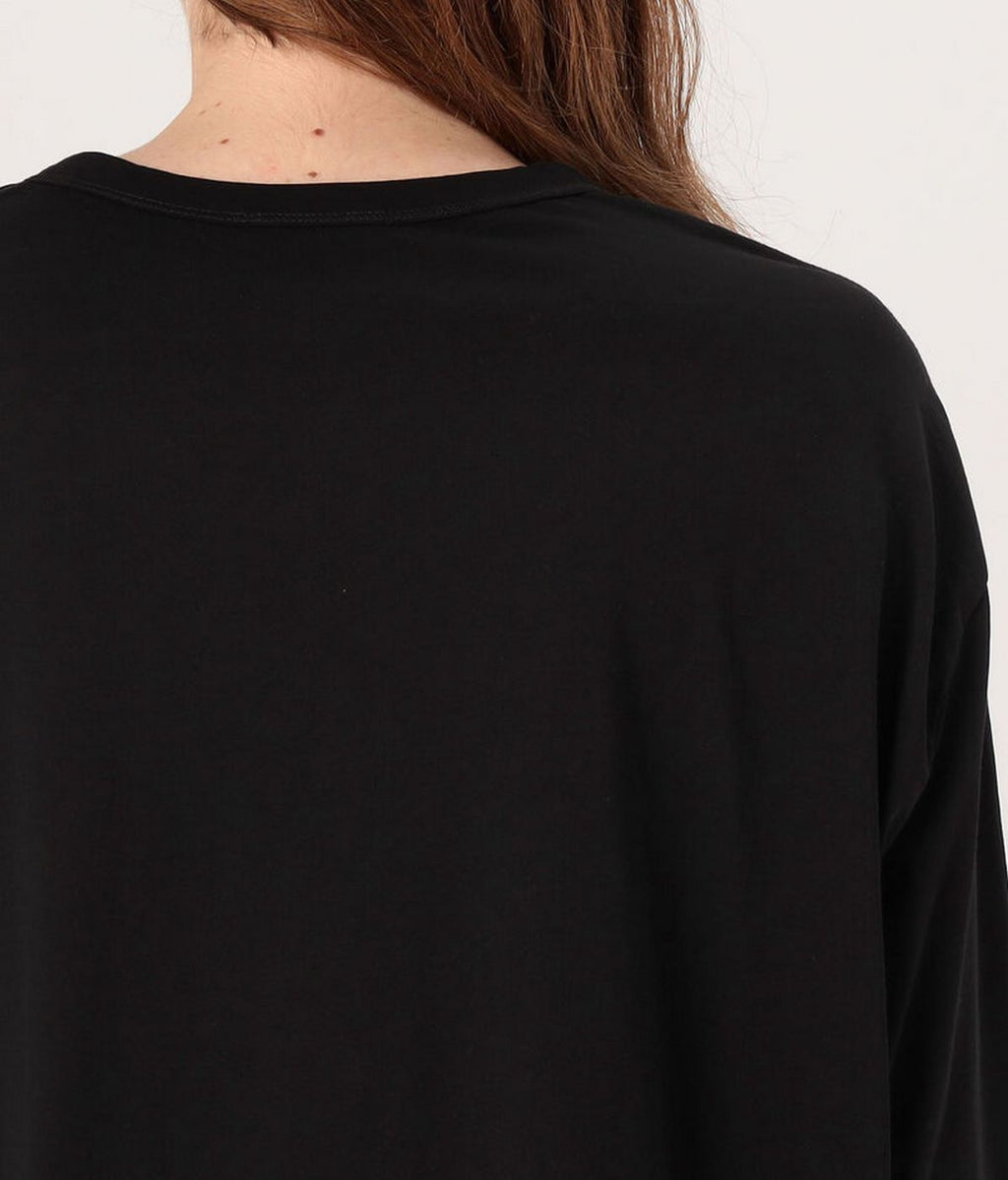 Henley Clean Finish Top - Black - Women