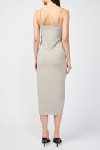 Robe Débardeur En Jersey Crêpe Mat - Mineral - Femme