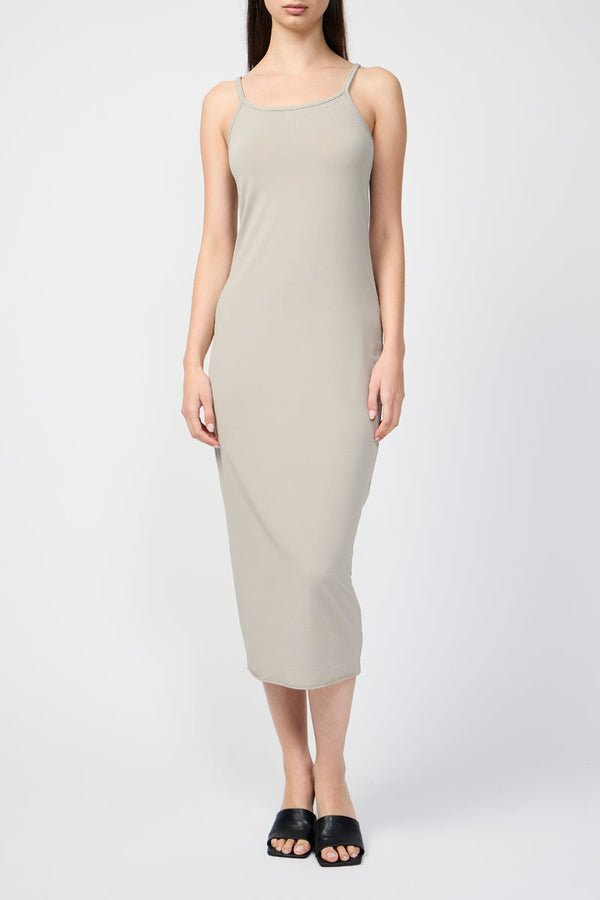 Matte Crepe Jersey Tank Dress - Mineral - Women