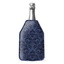 Napa - Lot De 2 Rafraîchisseurs De Bouteille Souple Damassé Bleus - Textile