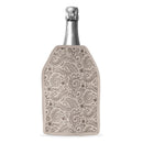 Napa - Lot De 2 Rafraîchisseurs De Bouteille Souple Damassé Gris - Textile