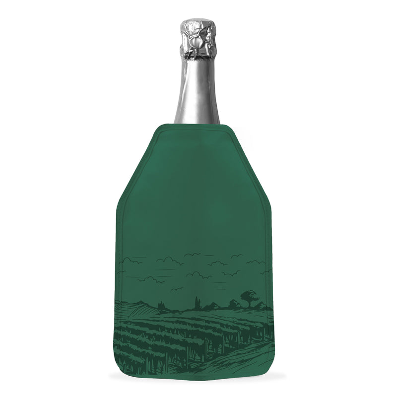 Napa - Lot De 2 Rafraîchisseurs De Bouteille Souple Pétroles - Textile