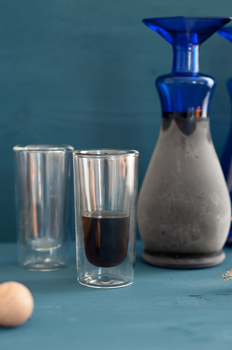 Set Of 6 Small Borosilicate Glass Glasses