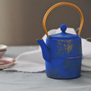 Cast Iron Teapot - Blue
