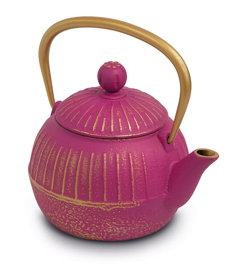 Cast Iron Teapot - Fuchsia