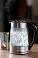 Bouilloire Électrique En Acier Inoxydable Et Verre Borosilicate