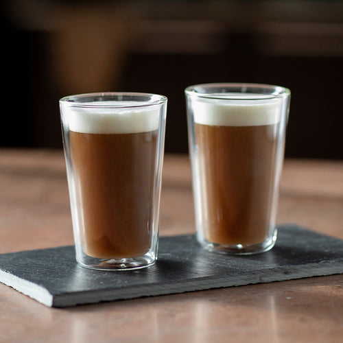 Kaffa - Set of 2 Double Walled Glasses - Borosilicate Glass - 325ml