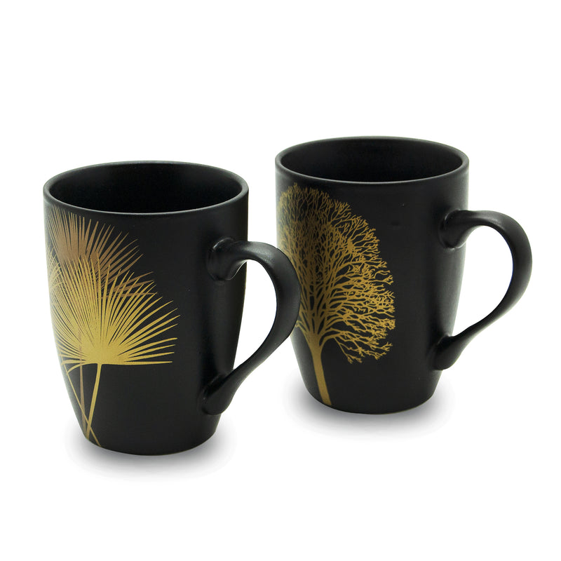 Singapore - Lot De 2 Tasses - Noir - Céramique