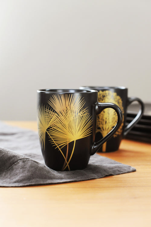 Singapore - Set of 2 Mugs - Black - Ceramic - 330ml
