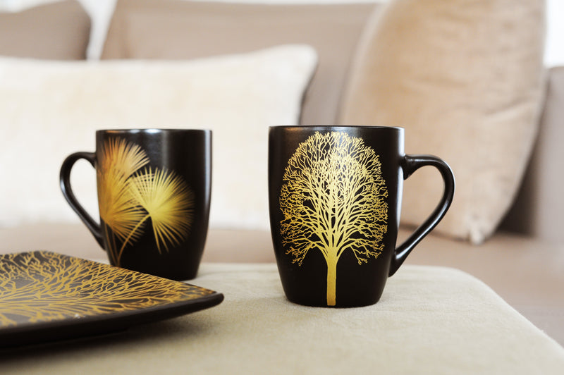 Singapore - Lot De 2 Tasses - Noir - Céramique