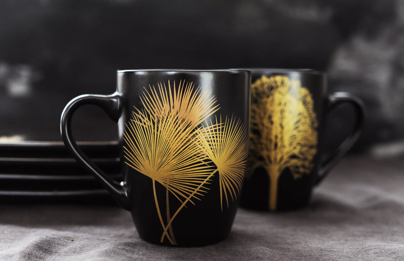Singapore - Lot De 2 Tasses - Noir - Céramique