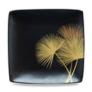 Singapore - Ensemble De 4 Assiettes Carrées En Céramique À Décor Doré - Noir - Céramique
