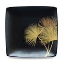 Singapore - Ensemble De 4 Assiettes Carrées En Céramique À Décor Doré - Noir - Céramique