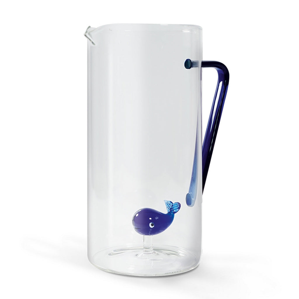 Borosilicate Glass Pitcher - Whale Figurine