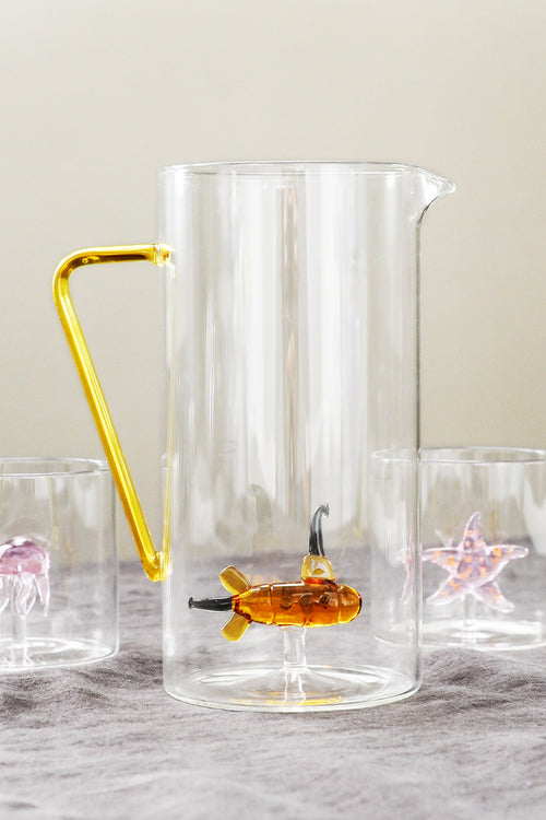 Pichet En Verre Borosilicate - Figurine Sous-Marin