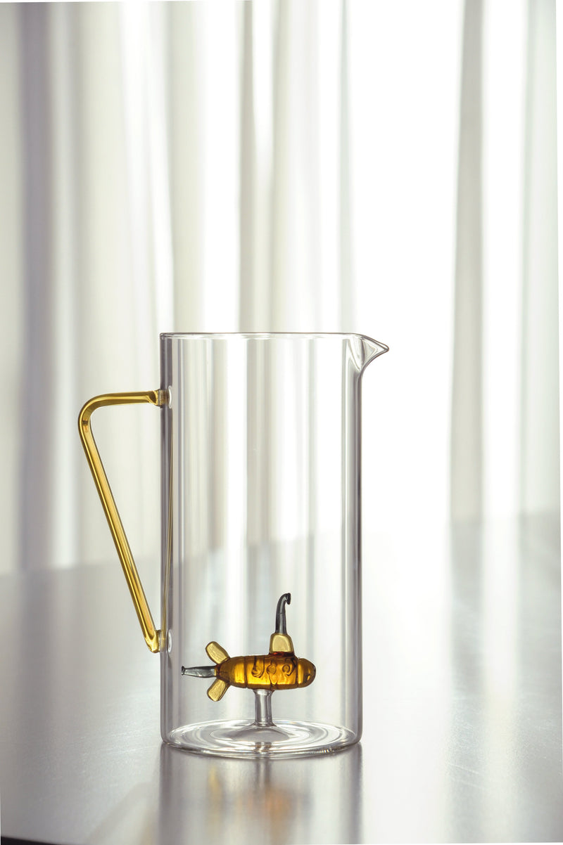 Borosilicate Glass Pitcher - Submarine Figurine