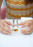 Borosilicate Glass Tumbler - Bee Figurine