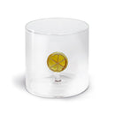 Borosilicate Glass Tumbler - Orange Figurine
