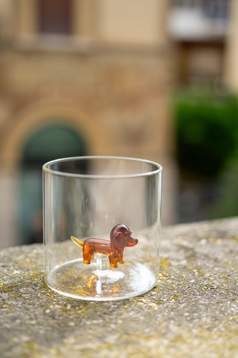 Gobelet En Verre Borosilicate - Figurine Teckel