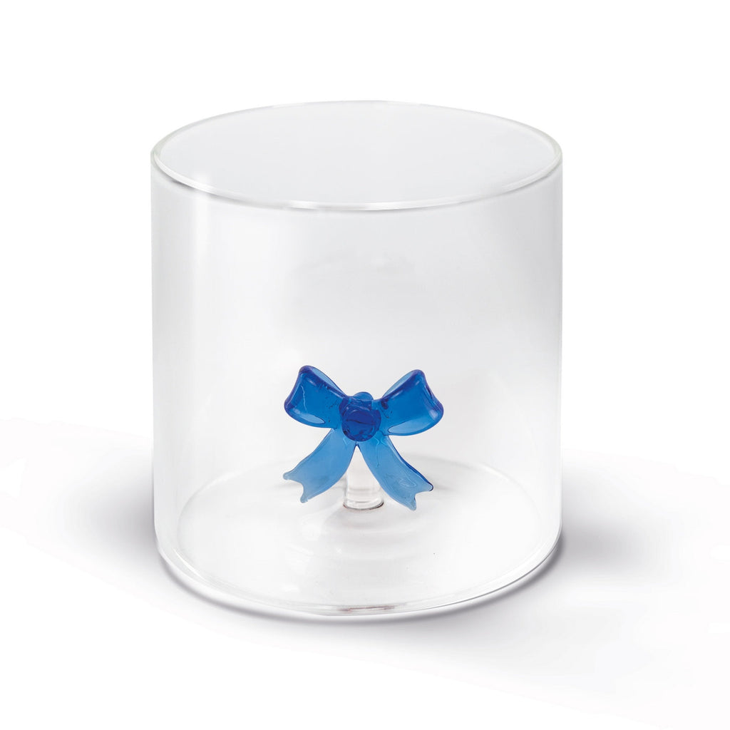 Gobelet En Verre Borosilicate - Figurine Noeud Bleu