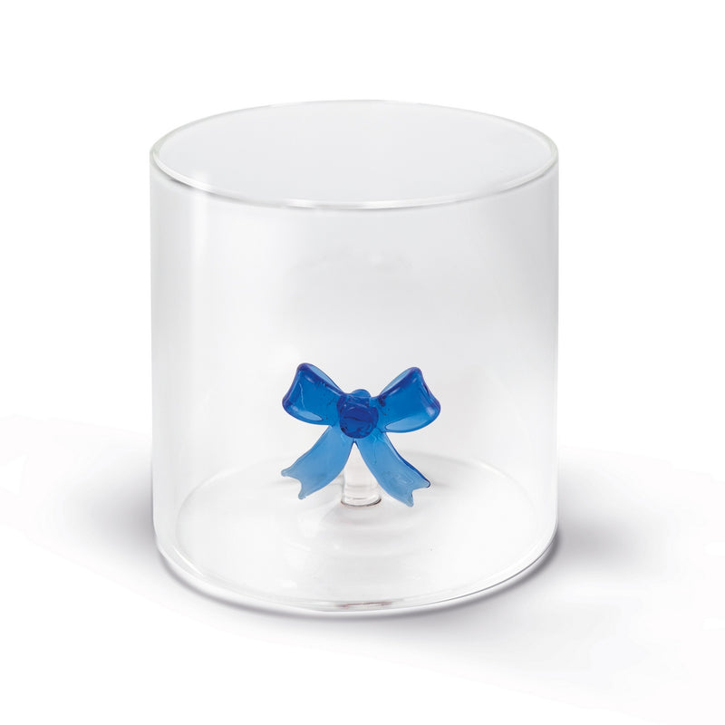 Gobelet En Verre Borosilicate - Figurine Noeud Bleu