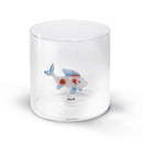 Vaso de vidrio de borosilicato - Figura de carpa