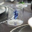 Vaso de vidrio de borosilicato - Figura de caballito de mar