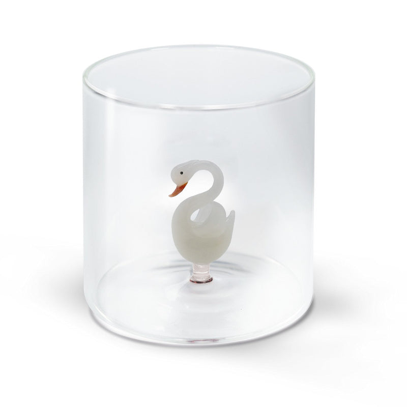 Monterey - Lot De 2 Gobelets Cygnes - Verre Borosilicate