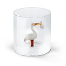 Monterey - Lot De 2 Gobelets Cigogne Porte-Bébé Roses - Verre Borosilicate