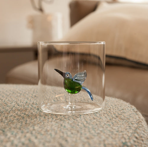 Gobelet En Verre Borosilicate - Figurine Colibri