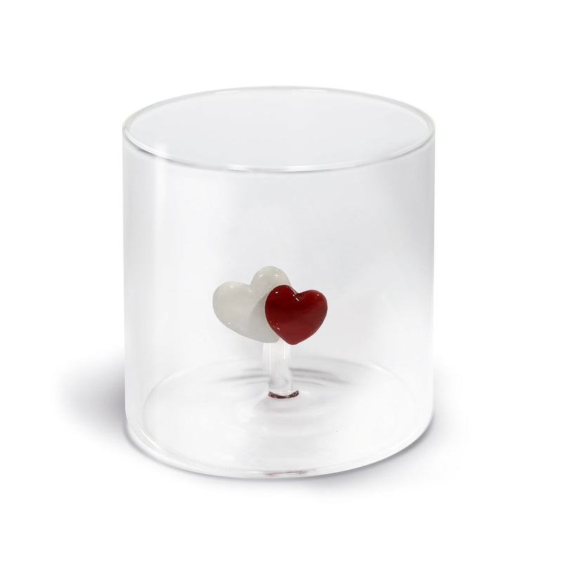 Monterey - Lot De 2 Gobelets Coeurs - Verre Borosilicate