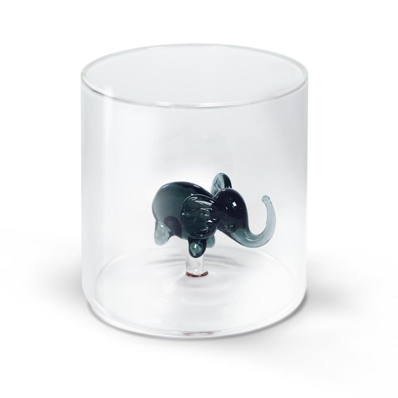Vaso de Vidrio Borosilicato - Figura Elefante