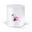Monterey - Lot De 2 Gobelets Flamant Roses - Verre Borosilicate